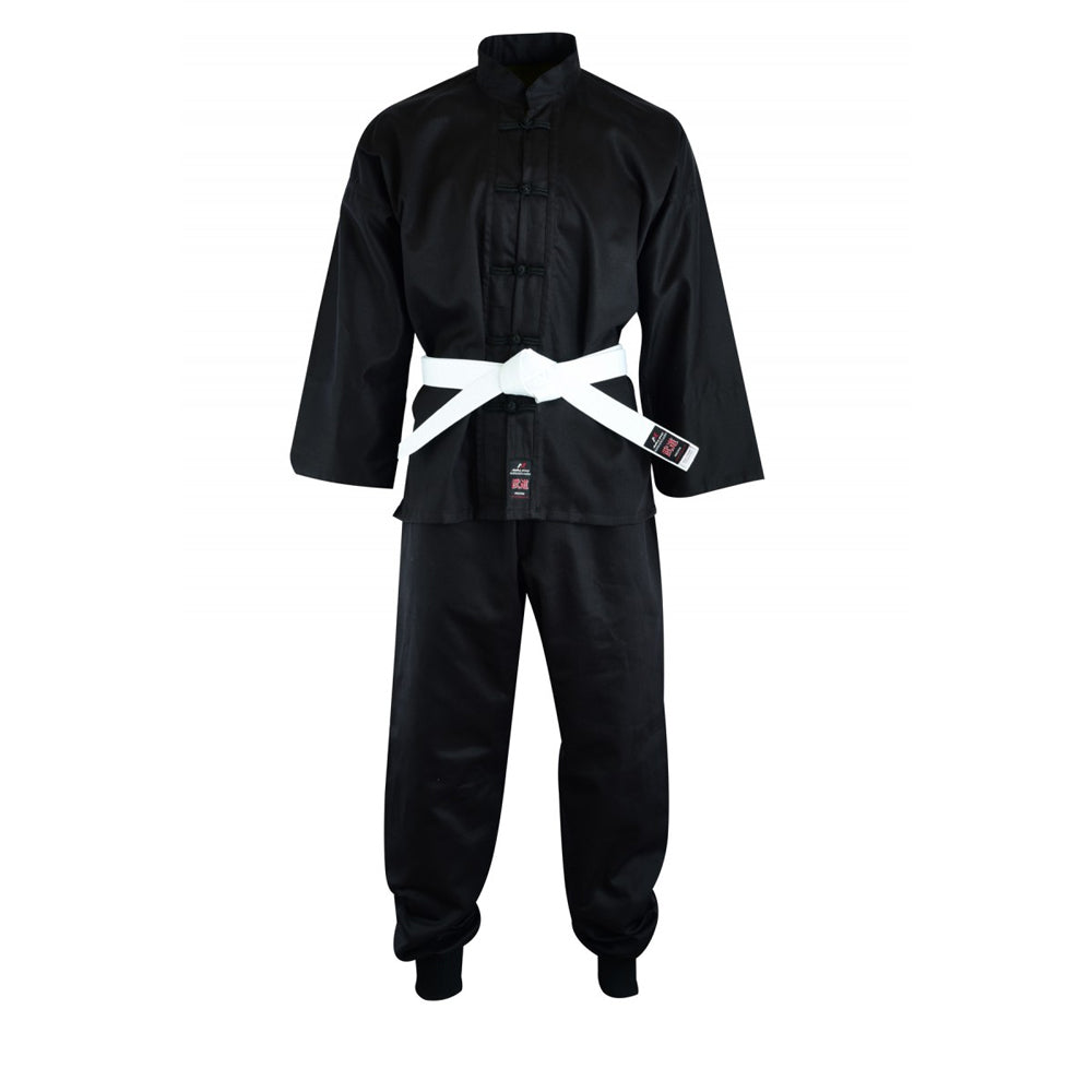 MALINO ADULT KUNG FU SUIT COTTON BLACK - 8OZ