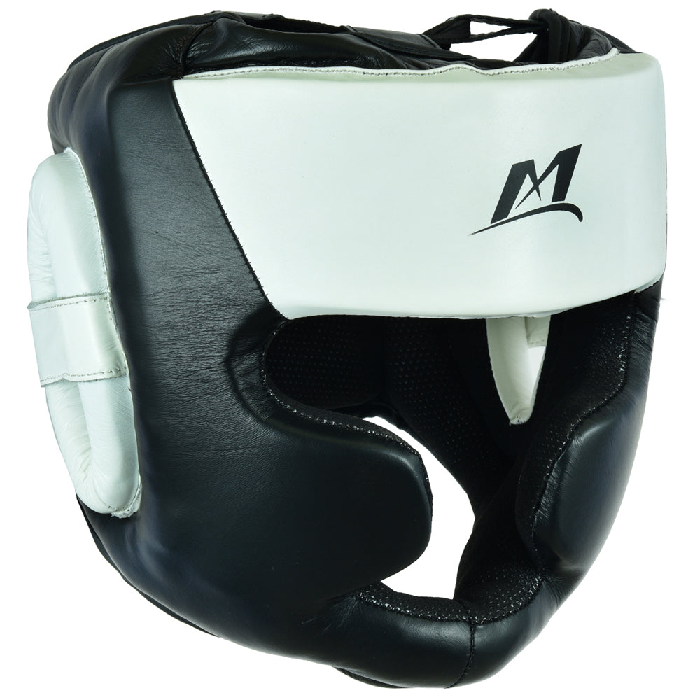 HEAD GUARD FULL FACE BLACK-WHITE