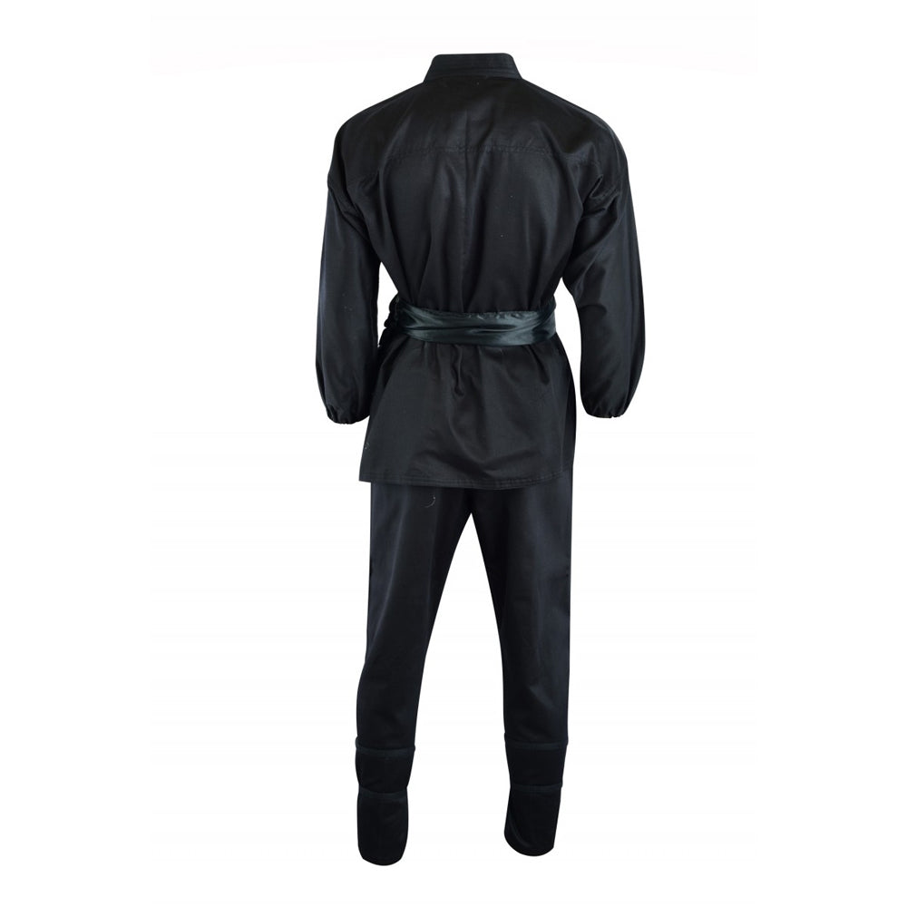 MALINO ADULT NINJA SUIT COTTON BLACK 8OZ