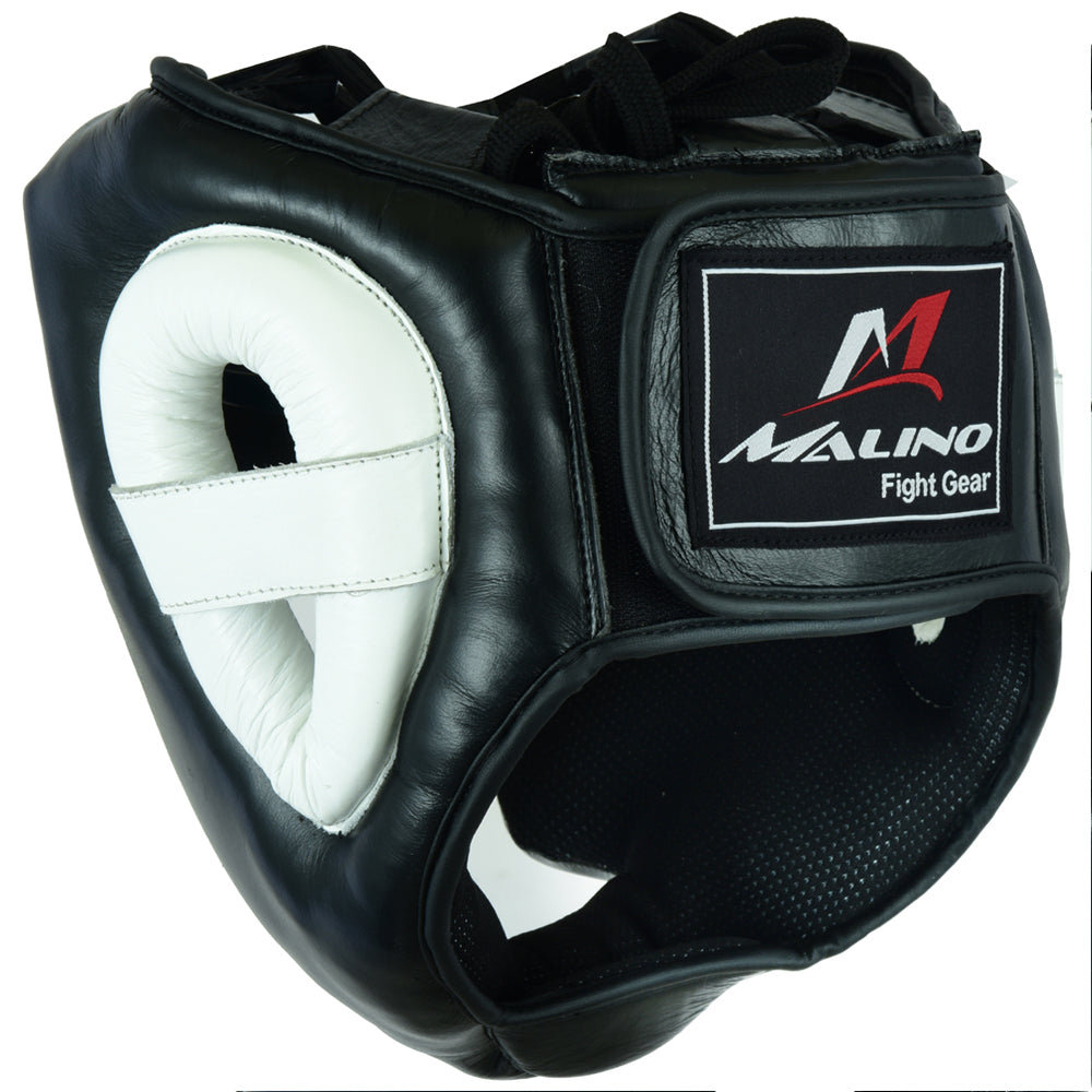 HEAD GUARD FULL FACE BLACK-WHITE