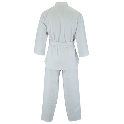 MALINO KIDS V-NECK TAEKWONDO SUIT WHITE- 7OZ