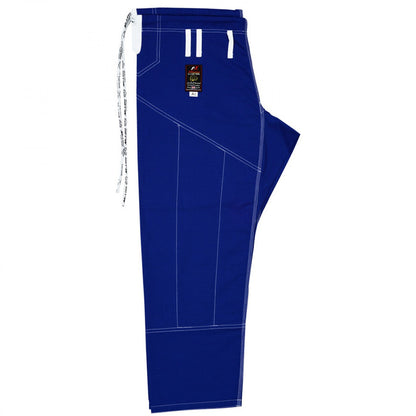 MALINO BJJ GI BULL DRAGON BLUE PEARL WEAVE COTTON 350GSM