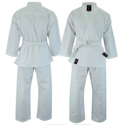 MALINO ADULT STUDENT KARATE SUIT WHITE - 7OZ