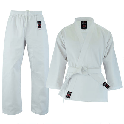 MALINO ADULT STUDENT KARATE SUIT WHITE - 7OZ