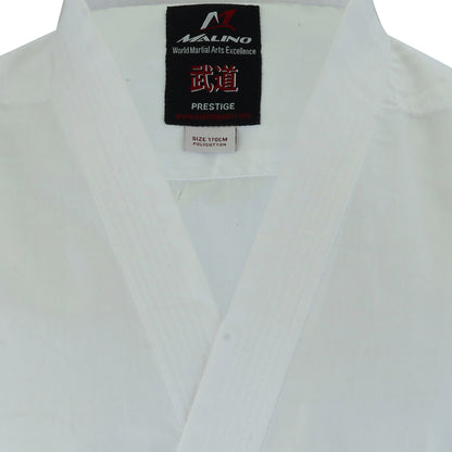 MALINO ADULT STUDENT KARATE SUIT WHITE - 7OZ