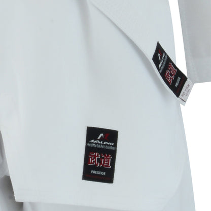 MALINO ADULT V-NECK TAEKWONDO SUIT WHITE- 7OZ